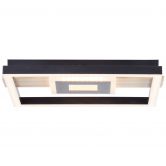 Deckenleuchte Aras, braun, 27,5 x 29,5 cm, Metall Lampe 