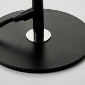 Tischleuchte Lasse, schwarz, 35,5 x 20,3 cm, Metall Pilzlampe 