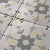 Fliesenaufkleber Blumen-Ornament - 12er Set 