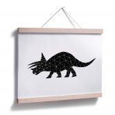 Poster Nouveauprints - Geometric Dinosaur Triceratops 