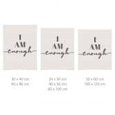 Spruch Poster I am enough 