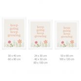 Poster Keep going keep growing | Mindset poster met motiverende slogan 