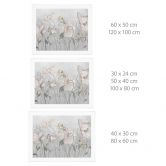 Poster Blumen im Vintage Stil in Grau - Ms Tiff 
