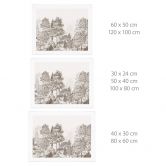 Poster Wald mit Waldlandschaft in Beige - Ms Tiff 