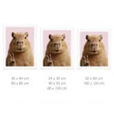 Tier Poster Peace Capybara 