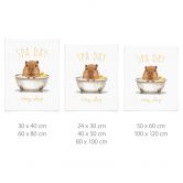 Poster für Kinder - Spa Day mit Capybara 