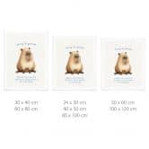 Poster Süßes Capybara - Always be yourself 