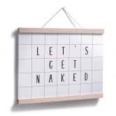 Poster mit Raster - Let's get naked 