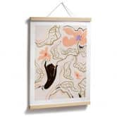 Poster Floral - Pfirsichfarbene Blüte - Arty Guava 