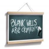 Poster Banksy - Blank walls are criminal 