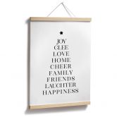 Weihnachtsposter - Weihnachtsbaum Typografisch - Blursbyai 