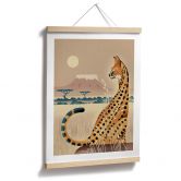 Poster Kinderposter Serval - Braun 
