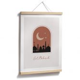 Poster Eid Mubarak bei Nacht 