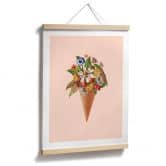 Poster Frida Floral Studio - Blumige Eistüte 