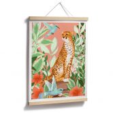 Poster Goed Blauw - Tropisch Pink 