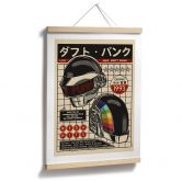 Poster Pop-Art Kunstdruck inspiriert von Daft Punk - Gomes 