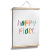 Spruch Poster - Happy place 