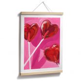 Poster Key and Sea - Lollipop in Herzform 