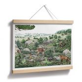 Poster Kikki Belle - balade en forêt 