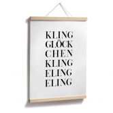 Poster Kling Glöckchen 