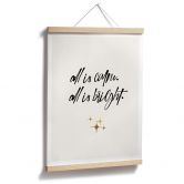 Poster Kubistika - All is calm all is bright 