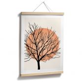 Poster Apricotfarbene Sonne - Kubistika 