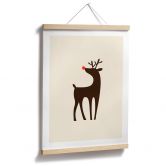 Poster Kubistika - Rudolph das Rentier 