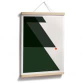 Poster Kubistika - Tannenbaum Abstrakt 
