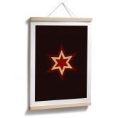 Poster Kubistika - Weihnachtsstern 