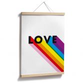 Poster LGBTQIA+ Love Regenbogen 
