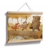 Poster Loske - Picknick im Herbst 
