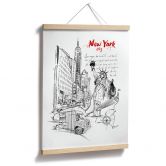 Poster Love your City - New York Statue de la Liberté 