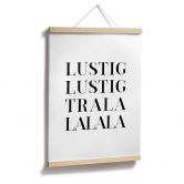 Poster Lustig Lustig tralalalala 