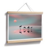 Poster Natalia - Flamingo Familie 