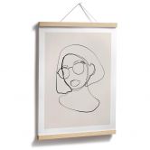 Poster NKTN - Line Art - Frau mit Brille 