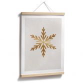 Poster Weihnachten - Goldene Schneeflocke - Orara Studio 
