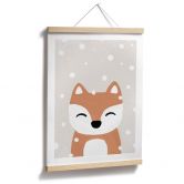 Poster Schneefuchs - Kinderposter - Orara Studio 