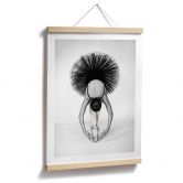 Poster Pentony MA - Ballerina Schwarz-Weiß 