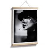 Poster Schaller - Dame in schwarz 