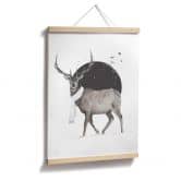 Poster Solti - Hirsch im Winter 