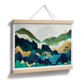 Poster SpaceFrog Designs - Dans les montagnes 