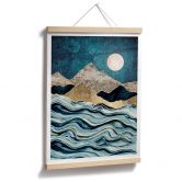 Poster SpaceFrog Designs - Bleu Indigo 