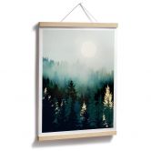 Poster SpaceFrog Designs - Nebliger Wald 