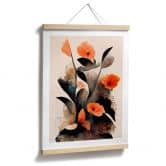Poster Korallenrote Mohnblumen - Treechild 