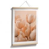 Poster Pfirsichfarbene Tulpen - Treechild 