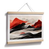 Plakat Treechild - Red Mountains in Japan 