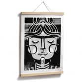 Poster Träumende Frida Illustration - Treechild 
