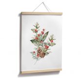 Poster Weihnachtsgesteck Aquarell 