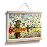 Poster Zamart - Kandinsky trifft Niederlande Windmühlen 