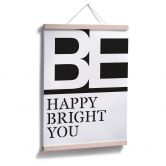 Plakat - Be happy be you 